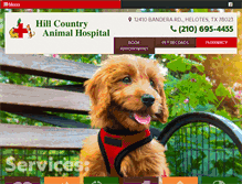 Tablet Screenshot of hillcountryanimalhospital.com